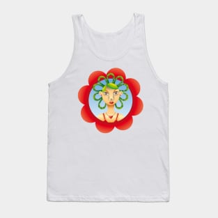 Exotic Hairstyle Tank Top